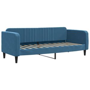 vidaXL Lit de repos sans matelas bleu 80x200 cm velours