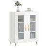 vidaXL Buffet Blanc brillant 69,5x34x90 cm Bois d'ingénierie