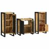 vidaXL Ensemble de mobilier de salle de bain avec étagère 3 pcs
