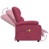 vidaXL Fauteuil électrique de massage Bordeaux Velours
