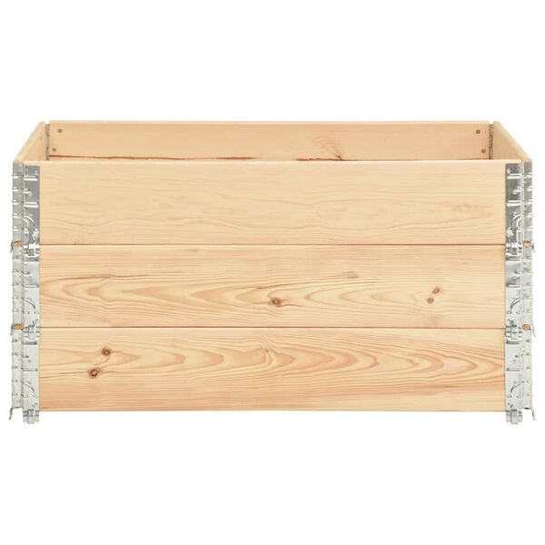 vidaXL Jardini&egrave;res sur&eacute;lev&eacute;es 3 pcs 80x120 cm Bois de pin solide