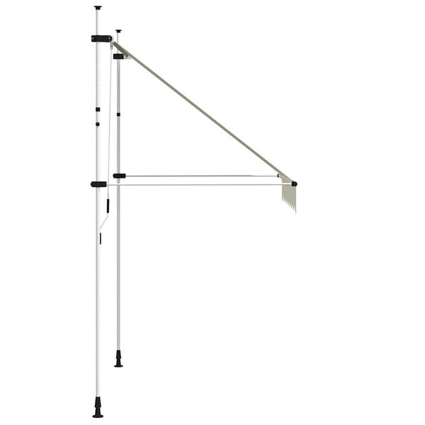 vidaXL Auvent manuel rétractable 200 cm Crème