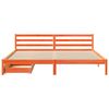 vidaXL Cadre de lit sans matelas cire marron 180x200cm bois pin massif