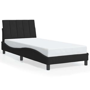vidaXL Cadre de lit sans matelas Hanko noir 80x200 cm velours