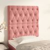 vidaXL T&ecirc;te de lit Rose 80x7x118/128 cm Velours