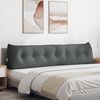 vidaXL Coussin de Dos Gris foncé 200 x 24 x 50 cm tissu