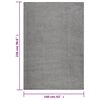 vidaXL Tapis shaggy &agrave; poils longs Gris 160x230 cm