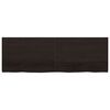 vidaXL Dessus de table marron foncé bois chêne massif traité