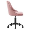 vidaXL Chaises pivotantes &agrave; manger lot de 2 rose velours
