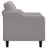 vidaXL Fauteuil Gris clair 60 cm Tissu