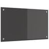 vidaXL Cr&eacute;dence de cuisine Gris fonc&eacute; 70 x 40 cm verre tremp&eacute;