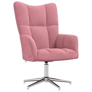 vidaXL Chaise de relaxation Rose Velours