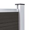 vidaXL Panneau de cl&ocirc;ture WPC 175x105 cm Noir