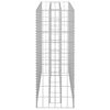 vidaXL Lit surélevé à gabion Acier galvanisé 90x30x90 cm