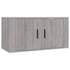 vidaXL Ensemble de meubles TV 3 pcs Sonoma gris Bois d'ing&eacute;nierie