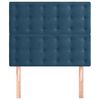 vidaXL T&ecirc;te de lit Bleu fonc&eacute; 80x5x118/128 cm Velours
