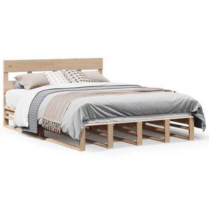 vidaXL Cadre de lit sans matelas 160x200 cm bois massif de pin
