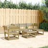 vidaXL Salon de jardin 5 pcs bois de pin impr&eacute;gn&eacute;