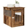 vidaXL Meuble de cage chiens vieux bois 55x75x65 cm bois d'ing&eacute;nierie