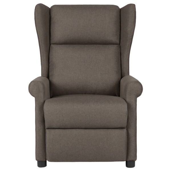 vidaXL Fauteuil de massage Marron Tissu