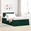 vidaXL Cadre de lit ottoman avec matelas vert fonc&eacute; 120x200 cm velours
