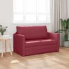 vidaXL Canap&eacute;-Lit 110cm Bordeaux Simili cuir
