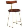 vidaXL Tabourets de bar lot de 2 49x43x79 cm bois de manguier massif