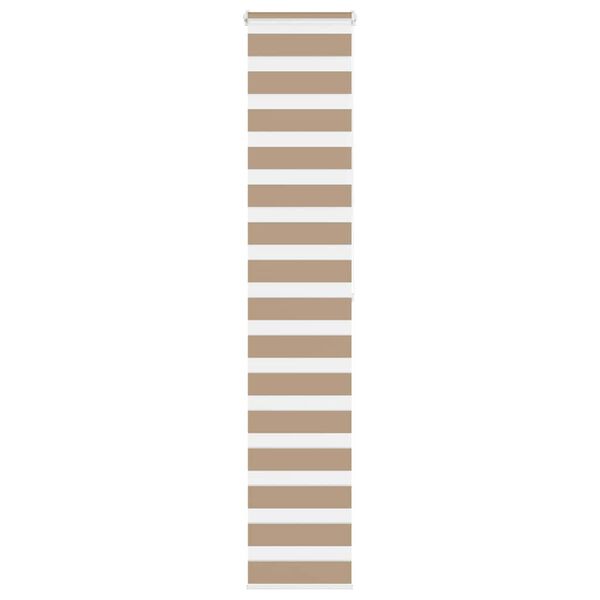 vidaXL Store z&egrave;bre marron sable largeur du tissu 35,9 cm polyester