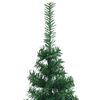vidaXL Arbre de Noël artificiel d'angle Vert 210 cm PVC et métal