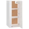 vidaXL Meuble TV mural Blanc brillant 40x34,5x80 cm