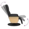 vidaXL Fauteuil inclinable avec repose-pieds noir similicuir
