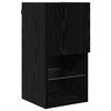 vidaXL Meubles TV muraux 2 pcs Ch&ecirc;ne noir 30,5 x 30 x 60 cm