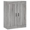 vidaXL Buffet haut Sonoma gris 69,5x34x180 cm Bois d'ingénierie