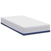 vidaXL Matelas Blanc et Bleu 80 x 160 cm Mousse Infusée de Gel
