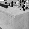 vidaXL Table de Football Gris b&eacute;ton 146,5 x 74 x 85 cm