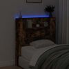 vidaXL Tête de lit Chêne fumé 100 x 16,5 x 103,5 cm Bois d'ingénierie