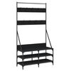 vidaXL Porte-v&ecirc;tements et rangement des chaussures noir 100x40x184 cm