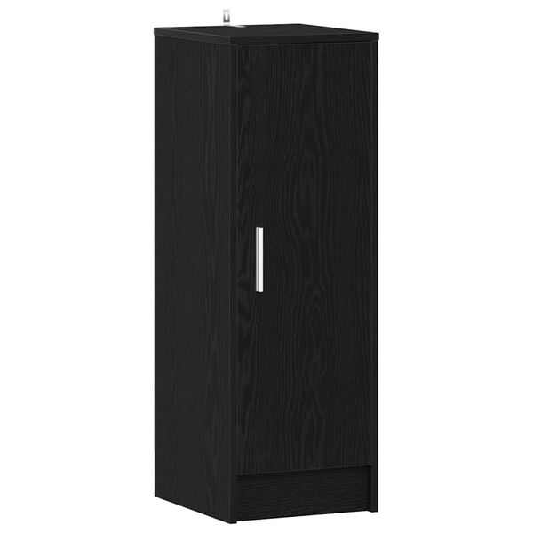 vidaXL Cabinet à chaussures avec étagère Chêne noir 32 x 35 x 92 cm