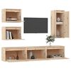 vidaXL Meubles TV 6 pcs Bois massif de pin