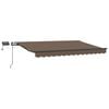 vidaXL Auvent r&eacute;tractable Taupe 500 &times; 350 cm Tissu et Aluminium