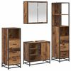 vidaXL Ensemble de mobilier de salle de bain 4 pcs Bois Ancien