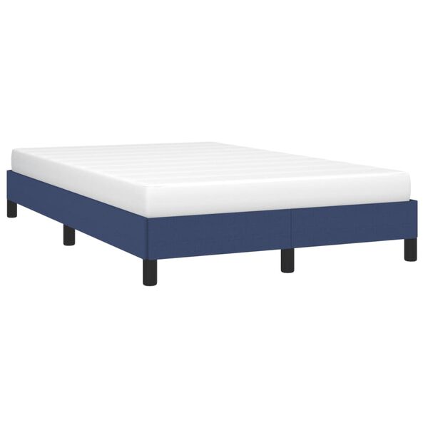 vidaXL Cadre de lit sans matelas bleu 120x200 cm tissu