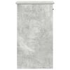 vidaXL Support de tour d'ordinateur et tiroir gris béton 35x45x77 cm