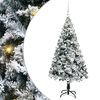 vidaXL Sapin de No&euml;l artificiel Blanc 150 cm PVC, Acier et Plastique