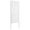 vidaXL Écran de confidentialité de jardin Floral Blanc 50 x 140 cm