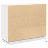 vidaXL Buffet LED Blanc 90 x 32 x 75 cm Bois d'ing&eacute;nierie