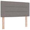 vidaXL T&ecirc;te de lit LED avec bandes LED Taupe 100 cm tissu