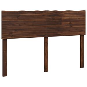 vidaXL T&ecirc;te de lit en bois brut ROSTOCK Marron fonc&eacute; 150 cm