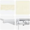 vidaXL Auvent R&eacute;tractable Cr&egrave;me 250 x 200 cm tissu