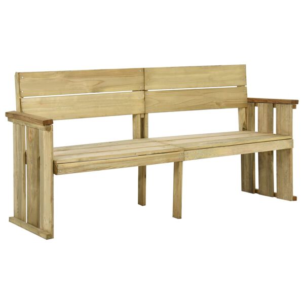 vidaXL Banc de jardin 172 cm bois de pin impr&eacute;gn&eacute;